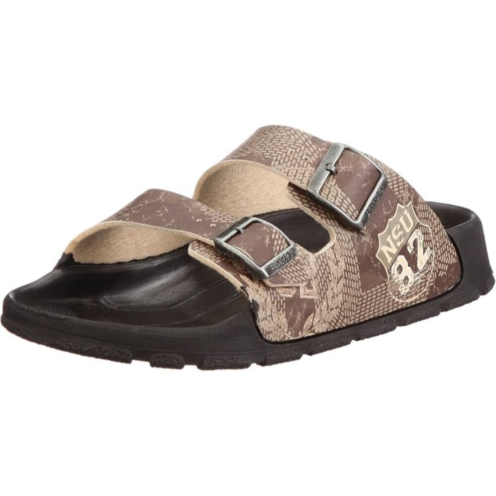 NEW Birkis X Birkenstock Haiti Birko Flor Aviator Brown Beige Ladies US 4 EU 35